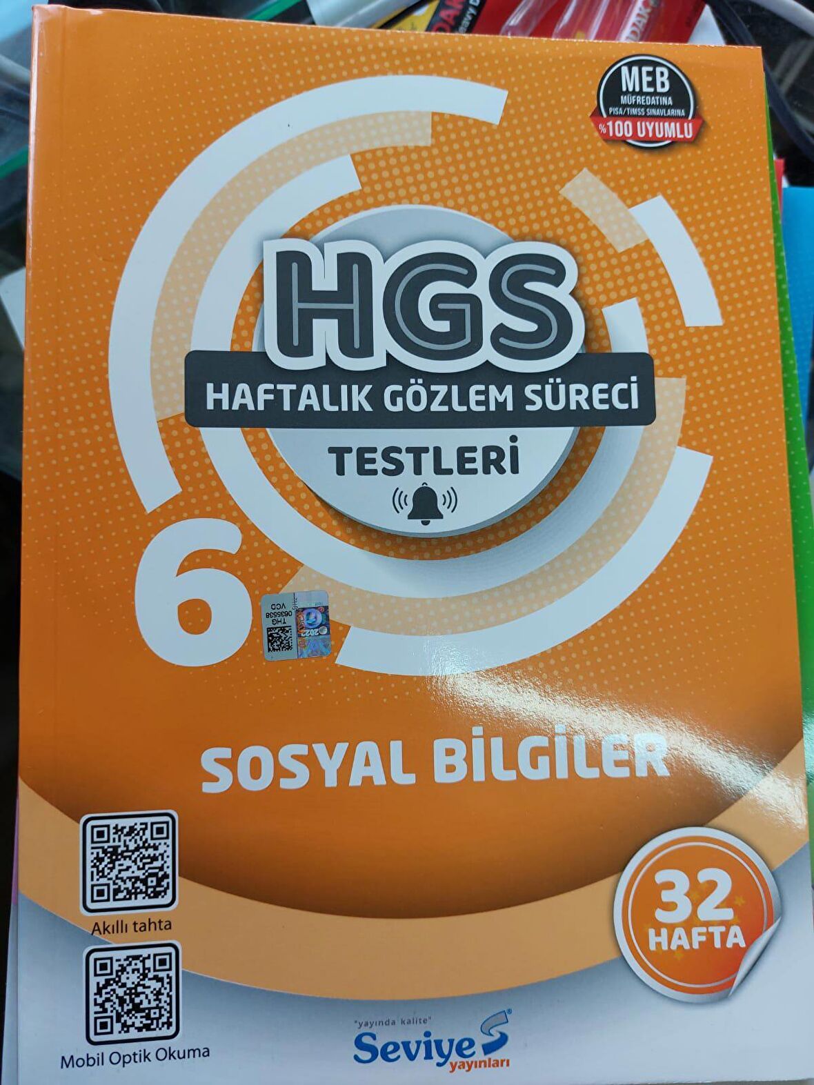 SEVİYE YAYINLARI 6.SINIF SOSYAL BİLGİLER HGS( HAFTALIK GÖZLEM SÜRECİ) TESTLERİ 32 HAFTA